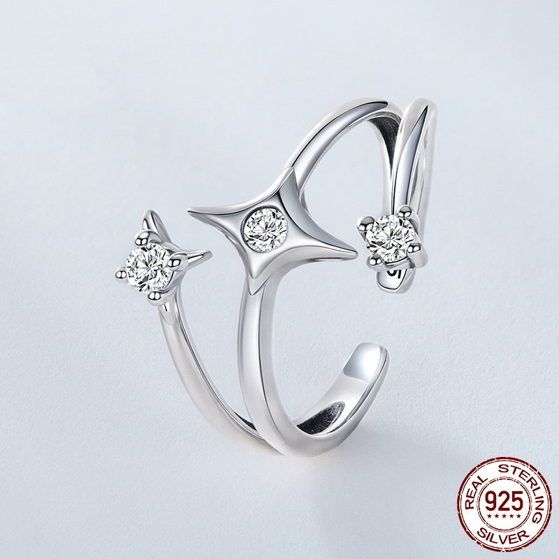 Original Silver Star Open Ring