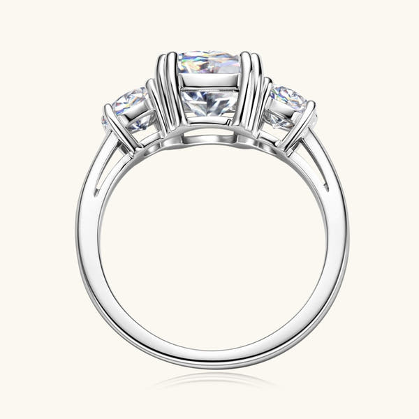 Moissanite Ring   Silver