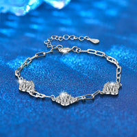 Silver Clover Bracelet Does Not Fade