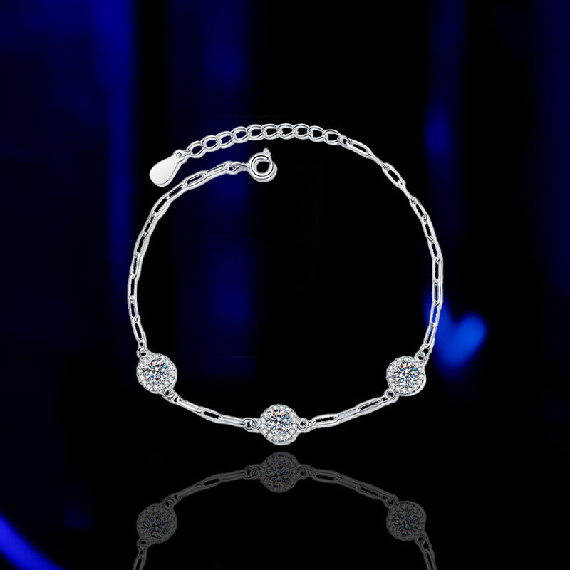 Silver Diamond Bracelet
