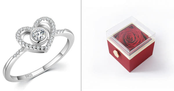 Silver Love Full Diamond Ring