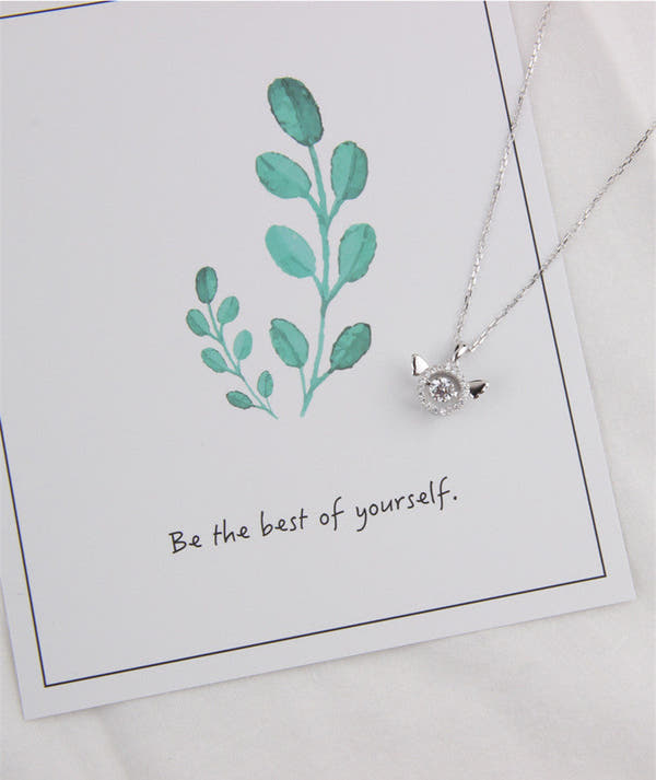 925 silver simple all-match necklace null