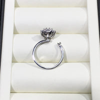 Silver Rotating Pearl Ring