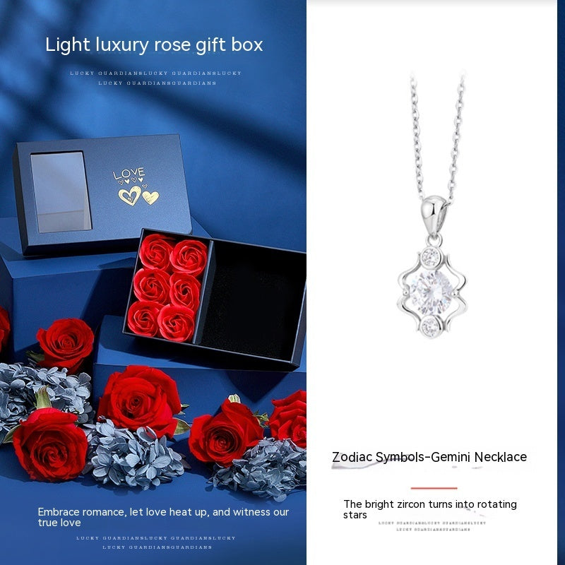 Twelve Constellations Necklace Ladies Sterling Silver