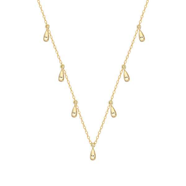 Silver Temperament Drop Necklace