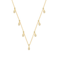 Silver Temperament Drop Necklace