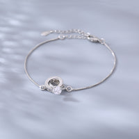 Silver Interlocking Bracelet Women