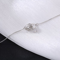 Silver Interlocking Bracelet Women