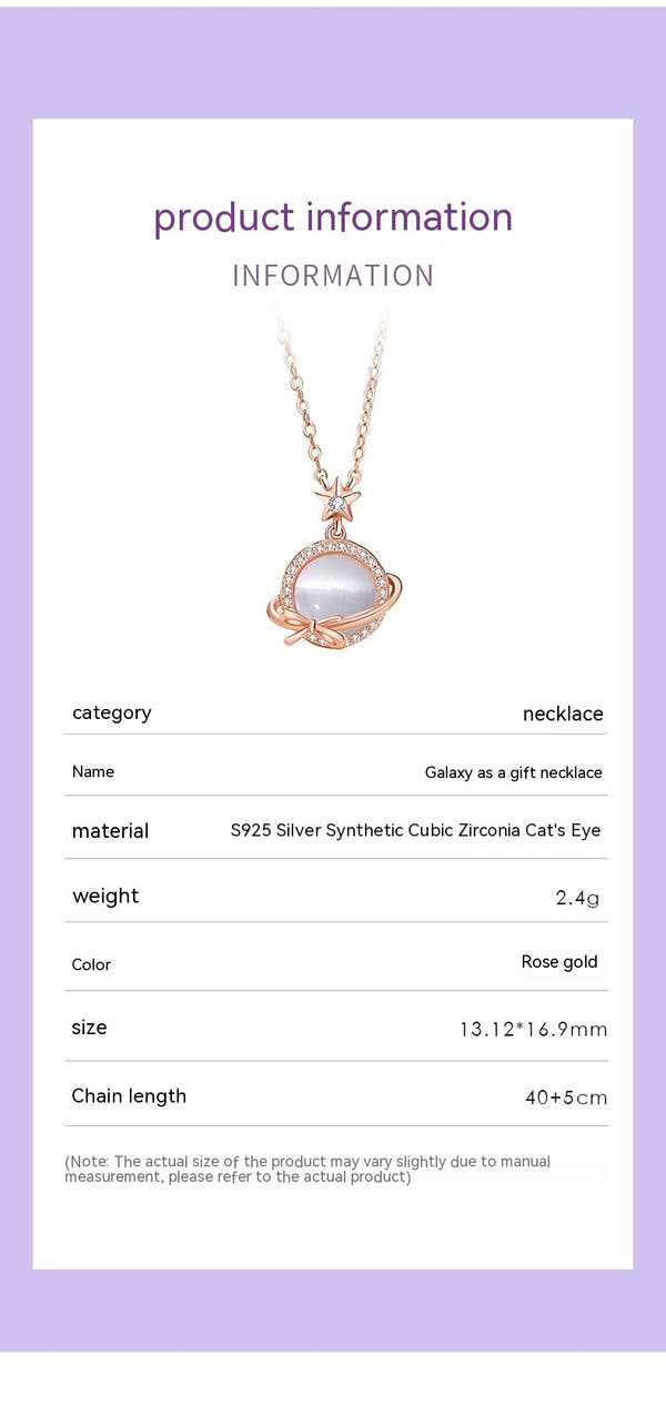 Simple And Elegant Rose Gold Opal Clavicle Chain