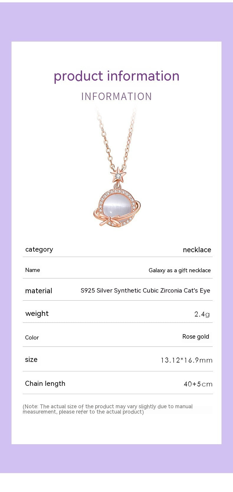 Simple And Elegant Rose Gold Opal Clavicle Chain