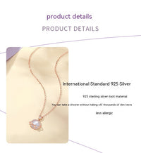 Simple And Elegant Rose Gold Opal Clavicle Chain