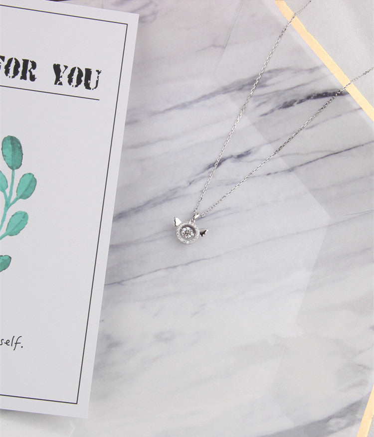 925 silver simple all-match necklace null