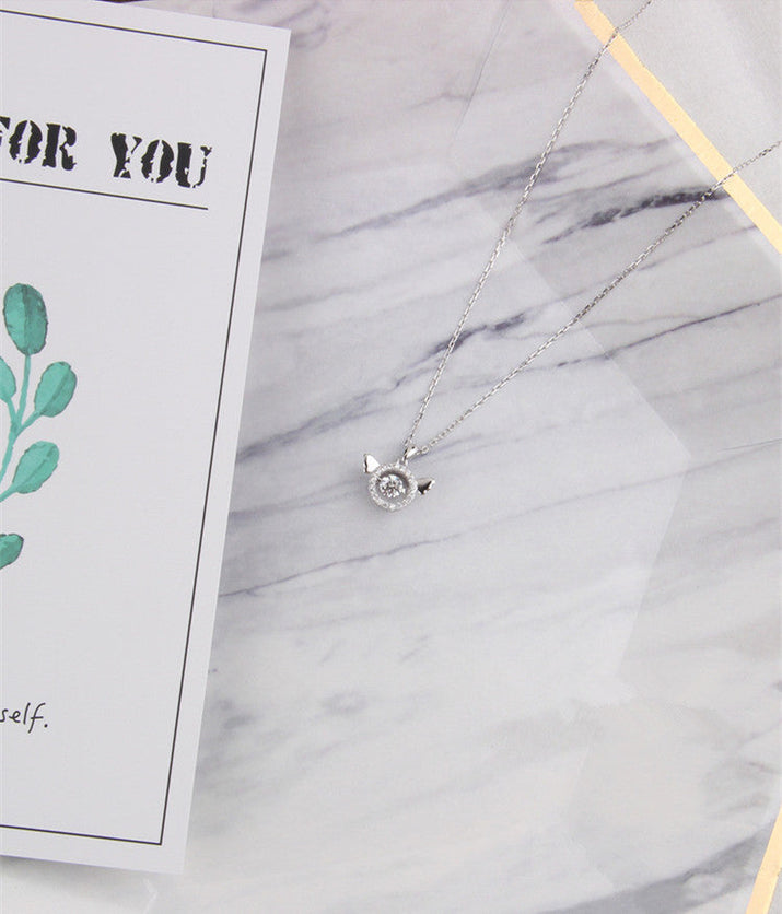 925 silver simple all-match necklace null