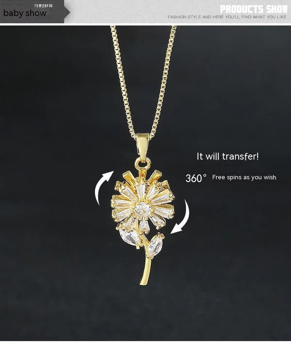 Rotating Little Necklace Female Niche null