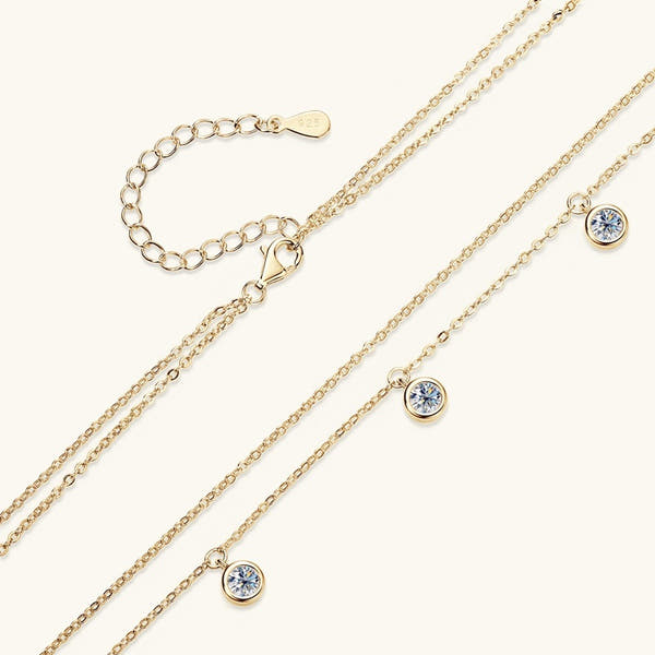 High-grade  Silver Diamond Necklace