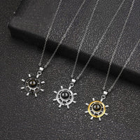 Ship Rudder Projection Necklace
