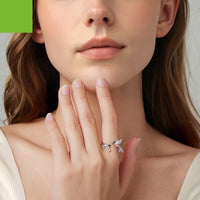 Silver Kingfisher Open Ring