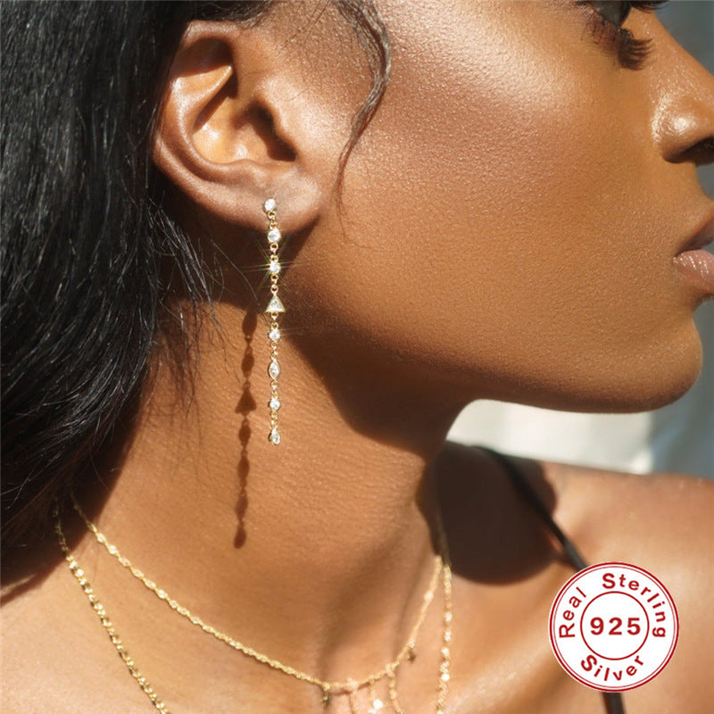 Silver Elegant Style Earrings