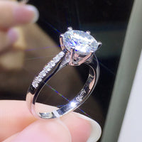 Women's Rings Real Gold Diamond Wedding Ring Jewelry null