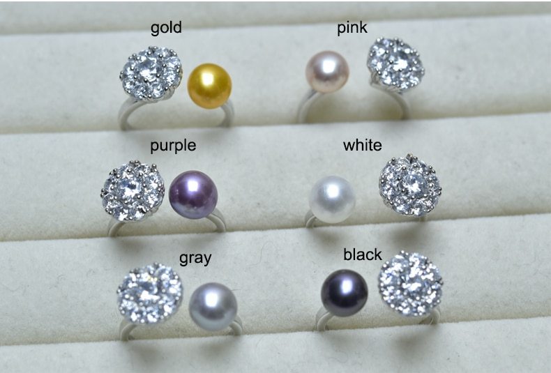 Silver Rotating Pearl Ring