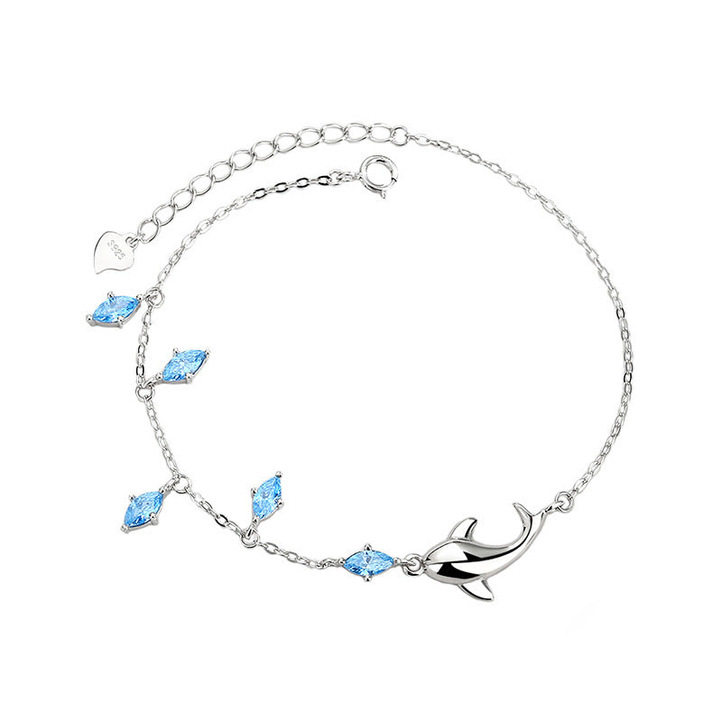 Silver Dolphin Love Bracelet