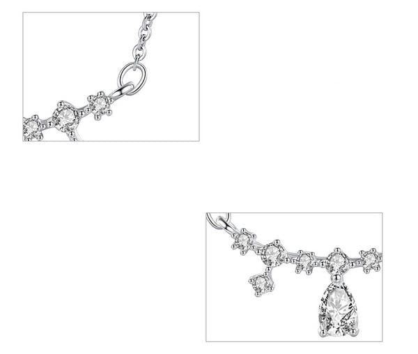 Silver Drop Pendant Necklace