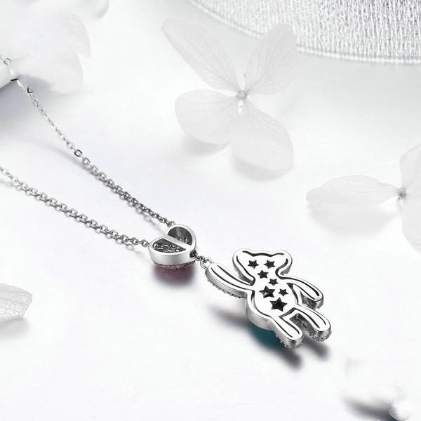 Little Bear Silver Necklace