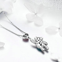 Little Bear Silver Necklace