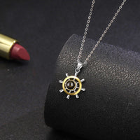 Ship Rudder Projection Necklace