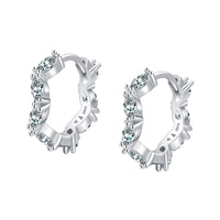 Silver Irregular Design Earrings