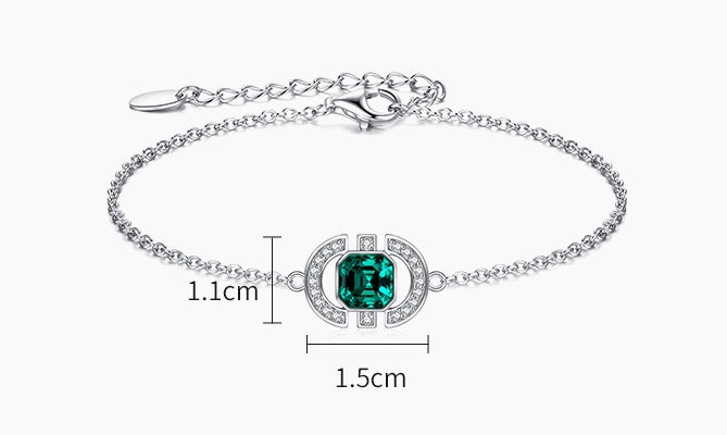 NecklaceSilver Square Jewelry Set