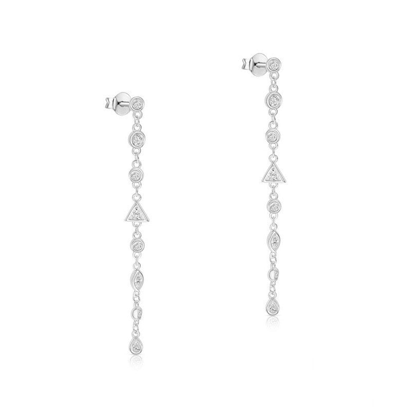 Silver Elegant Style Earrings