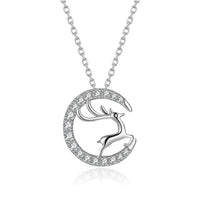 Fashion Elk Silver Necklace