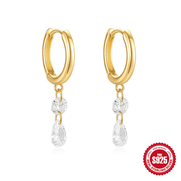 Silver DiamondA pair of earrings