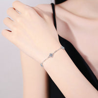 Silver Clover Bracelet Does Not Fade