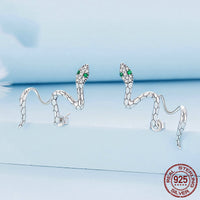Original Silver  Serpentine Stud Earrings