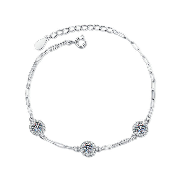 Silver Diamond Bracelet