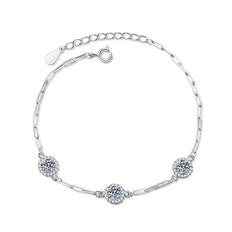 Silver Diamond Bracelet