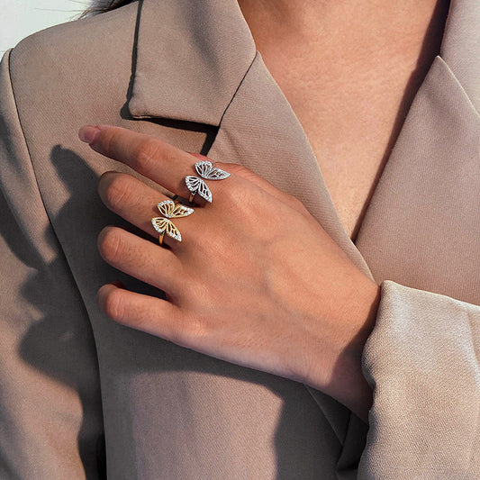 The Diamond Butterfly Ring