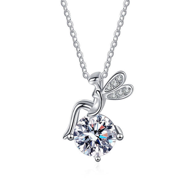 Moissanite 925 Sterling Silver FARCENT Necklace For Women null
