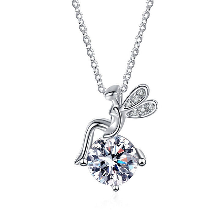 Moissanite 925 Sterling Silver FARCENT Necklace For Women null