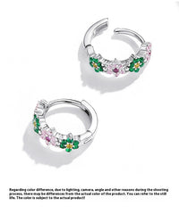 Silver Exquisite Flower  Earrings