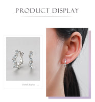 Silver Irregular Design Earrings
