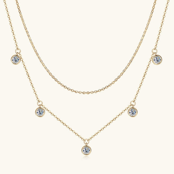 High-grade  Silver Diamond Necklace