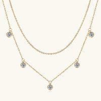 High-grade  Silver Diamond Necklace