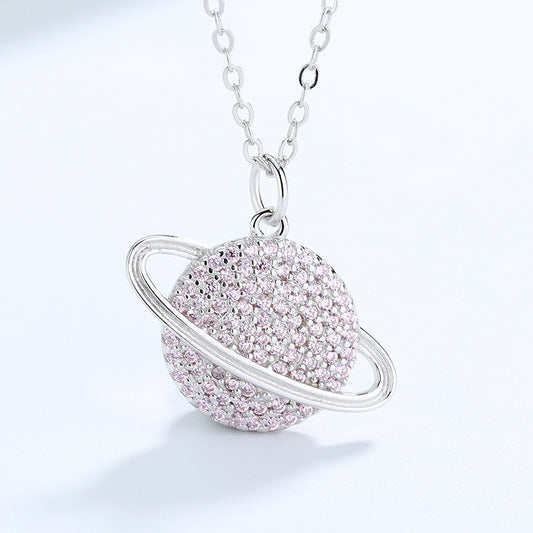 Planet Necklace  Silver Pendant