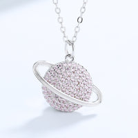 Planet Necklace  Silver Pendant