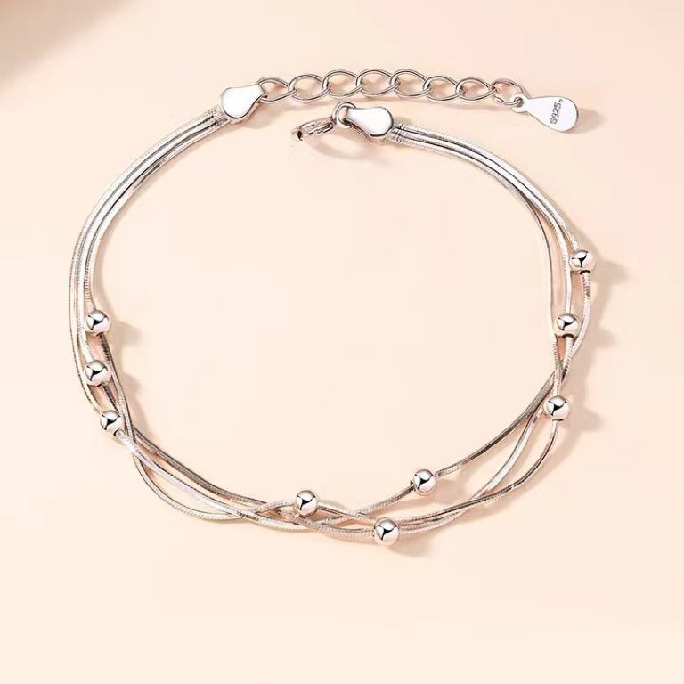 Bracelet Women's Sterling Silver Simplified Korean Edition