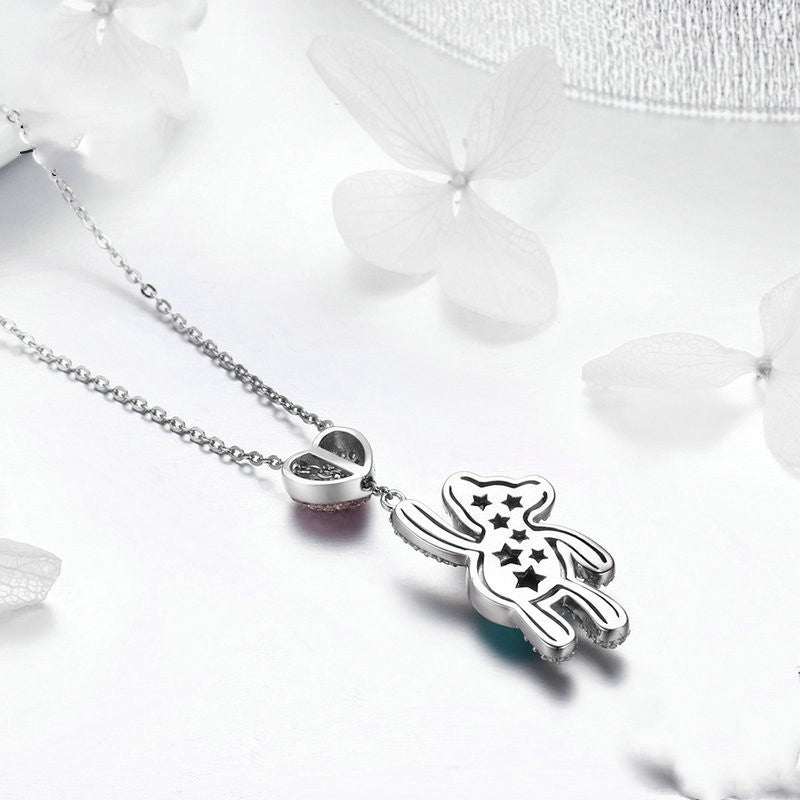Little Bear Silver Necklace