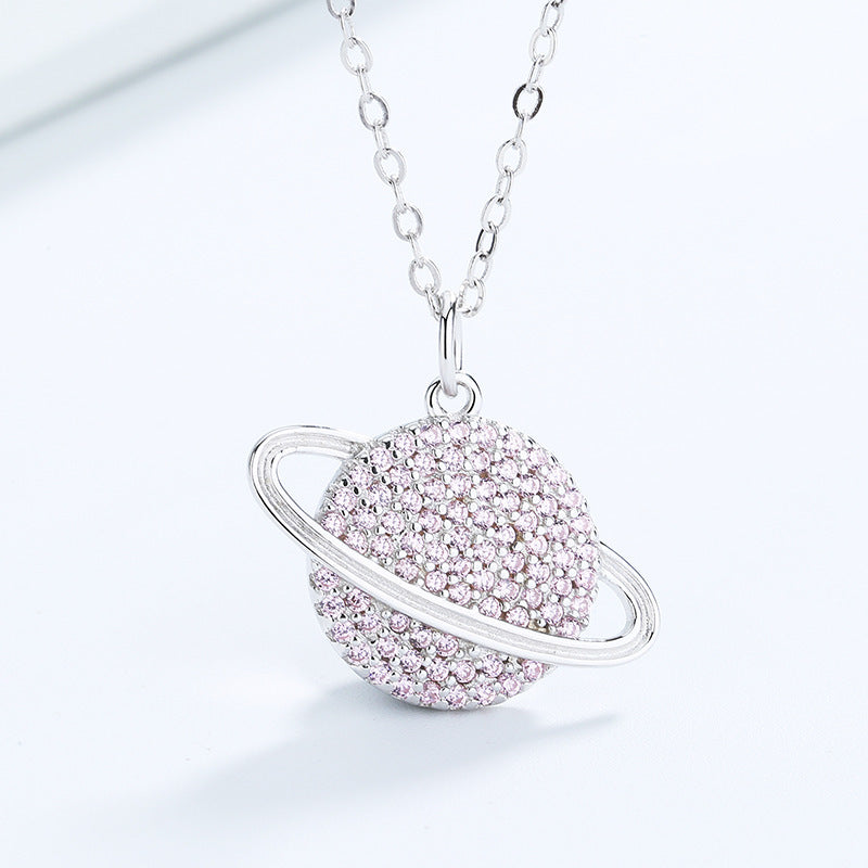 Planet Necklace  Silver Pendant